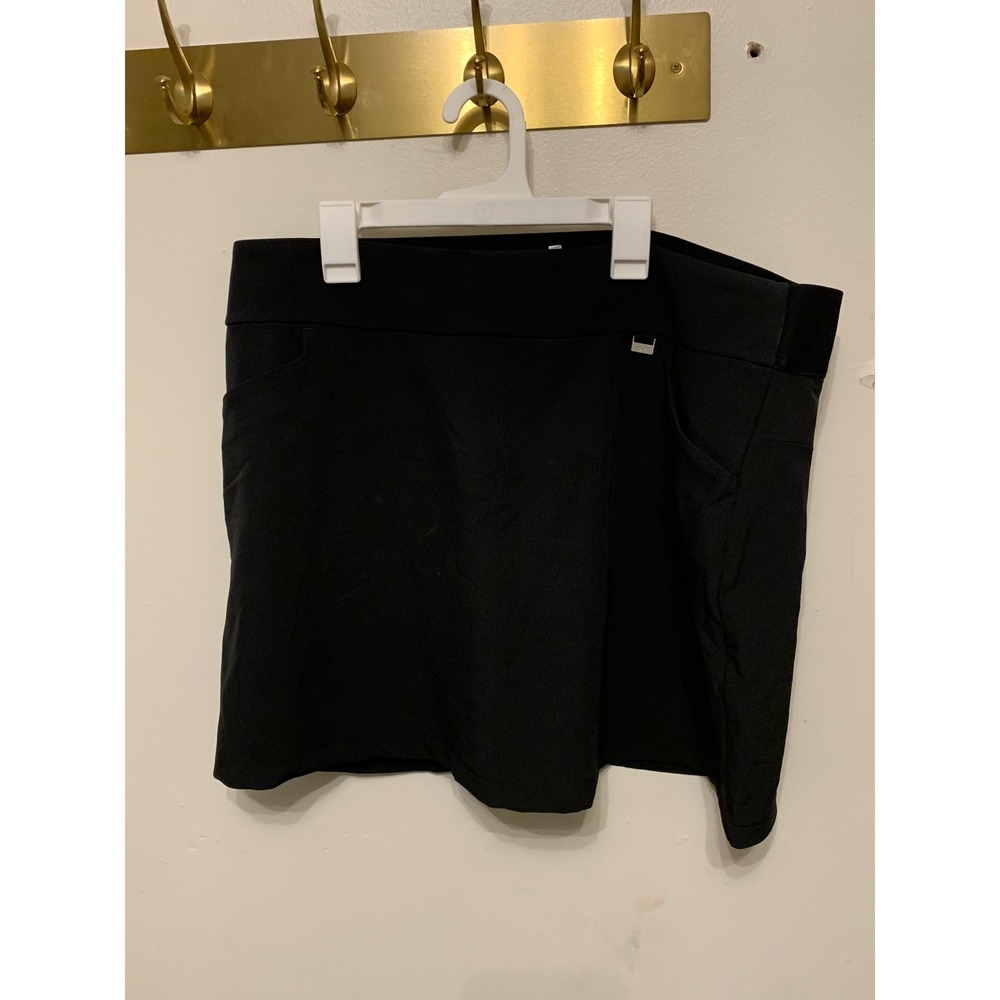 Gymshark Golf Skort Womens XL Black Athletic‎ Performance Stretch Pockets